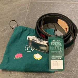 Brand New Masters Belt. Green and brown with bag!